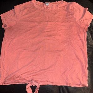 Aerie Mauve Tie-Back T-Shirt